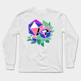 Pretty Poly Rose Genderfluid Pride Long Sleeve T-Shirt